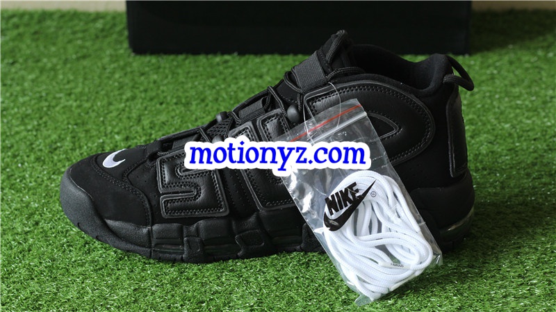 Authentic Version Supreme x Nike Air More Uptempo Black